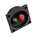 Square Spring Cup Subwoofer Speaker Plugs 2-Way Speaker Box Post Connectors for Car
