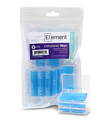 Element Dental Orthodontic Wax 10 Pack-10 Colors/scents Available (Blue/Mint)