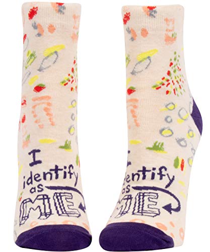 Chaussettes Blue Q I Identify As Me à porter fièrement au bureau comme en week-end