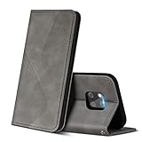 ZONNAVI Cover per Huawei Mate 20 PRO, Flip Custodia Pelle PU con [Slot Cart] [Supporto Stand] [Magnetica], Cover a Libro Portafoglio per Huawei Mate 20 PRO (Grigio)