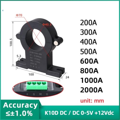 Sensor de corriente pinza K10D-P3S5 con salida analógica estable de 0-5 V 2