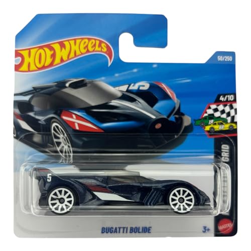 Hot Wheels Bugatti Bolide [Dark Blue] Starting Grid 4/10, 50/250, 1:64 Scale Diecast Toy Vehicle