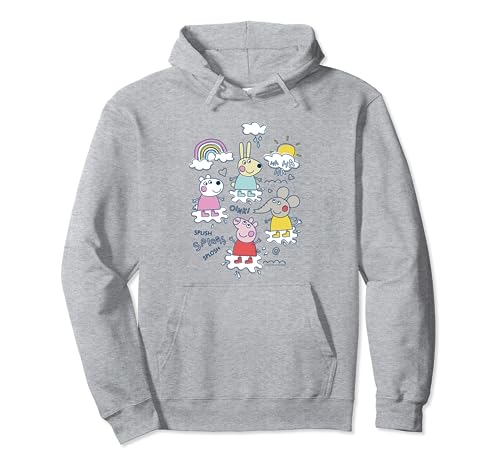 Sweat à capuche Peppa Pig Pullover Hoodie chaud et résistant pour les jeux en extérieur