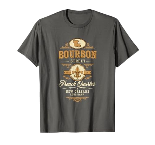 Bourbon Street French Quarter New Orleans Louisiana Souvenir T-Shirt