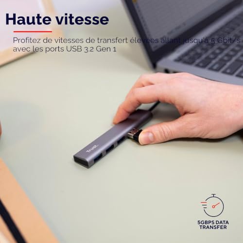 Trust Halyx USB 3.2 Gen 1 3.1 Gen 1 Type A 5 Mbit/ Neuf - vue 10