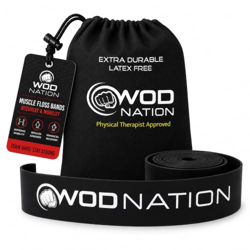 WOD Nation Floss Bands - 1 Pack Heavy, Black...