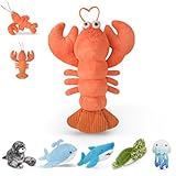 Picture of Niuniu Daddy 23" | 3.3 Pound Lobster Weighted Stuffed Animals for Kids Adults, Large Lobster Weighted Plush Toys Animal Calming for Sleeping, Cute Body Pillow for Presents Birthday Christmas Holiday