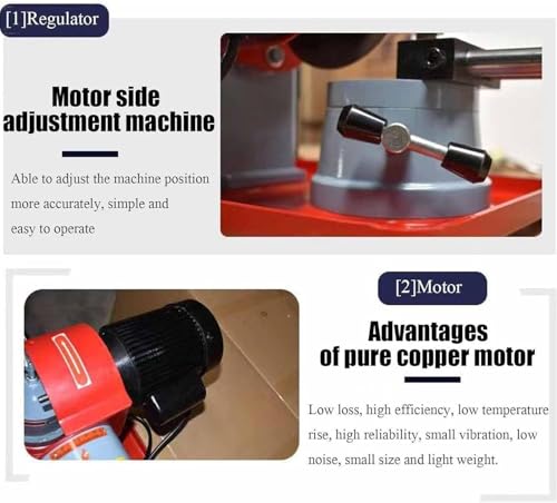 Dhmyyxgs Mola Ad Acqua Per Affilatura,Affilatrice Sega,370W 2800Giri/Min Iniezione D'acqua,Smersigliatura Umida,Plastica Legno,Per Lame Taglio Ø80-700Mm 250W - 6