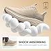 NORTIV 8 Men's Slip On Walking Shoes Cushioning Hands Free Non Slip Comfortable Workout Running Tennis Jogging Athletic Gym ActiveFloat Fashion Sneakers,Size 11,Apricot,SNRS24009M-L