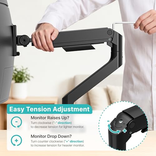 Pegzone support d'écran robuste de 17 à 49 pouces avec hub USB et fixation VESA 75