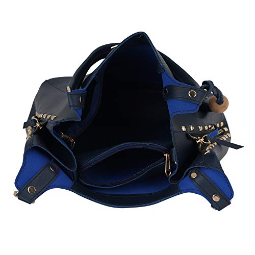 LAPIS O LUPO Women's Handbag and Sling Bag Combo (Black) (Set of 2)â€¦ 7
