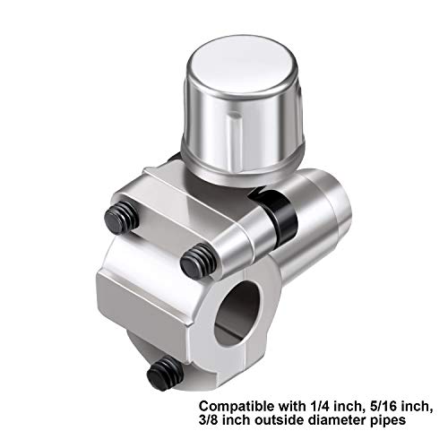 2 Pack Bpv31 Piercing Tap Valve Kits Compatible With 1/4, 5/16, 3/8 Inch Outer Diameter Pipes And R134A Air Conditioning Refrigerant Charging Hose With Gauge, Connect To R12/ R22 Port Only #TOP23