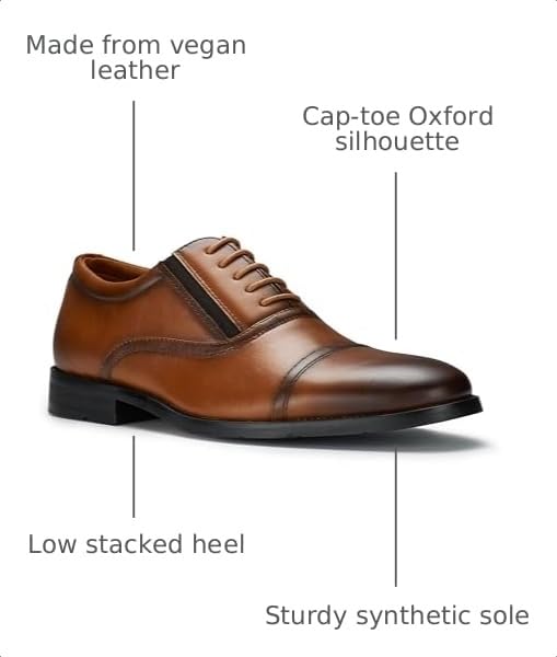 Image of Ferro Aldo Men's Classic Cap Toe Oxford Dress Shoe Collection | Perfect for Formal, Business, and Wedding Attire