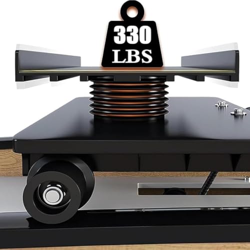 Indoor Ski Simulator Maschine, Einstellbarer Widerstand Fitnessgeräte mit Armlehne für Körperbalance und Gesäßmuskeltraining, Aerobic-Übung für Fitnessstudio und Heimgebrauch