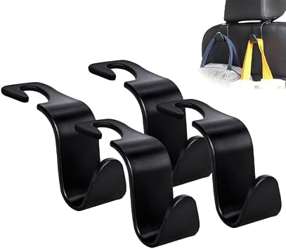 Auto Hooks for BYD Seal U DM-i 2023 4 Pack Car Storage Hooks Car Hooks for Headrest Car Handbag Hooks for Bags Purses Handbags