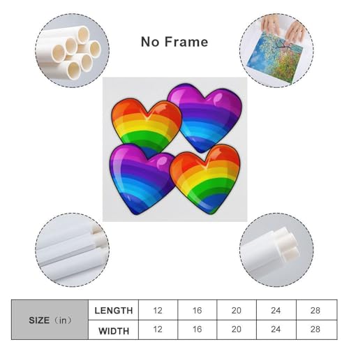 Toile gay Pride abstraite pour salon et chambre moderne