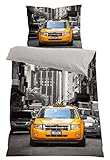 new york taxis cost Größe: Bettbezug 140x200 Kissenbezug 70x90