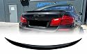 MpTuned Heckspoiler passend für 5er F10 Limousine 2010–2016, Spoiler Lippe Kofferraum Performance Stil, ABS Kunststoff, Schwarz Glänzend, Sport Design, Einfache Installation