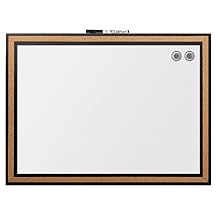 Quartet Dry-Erase Board/Whiteboard, 17"x23", Magnetic, Cork Frame 13765