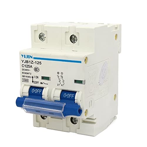 Interruttore Magnetotermico Differenziale 2P 125A DC440V. Energia solare fotovoltaica. PV. Mini Dc. Interruttore automatico utilizzato for il sistema di energia