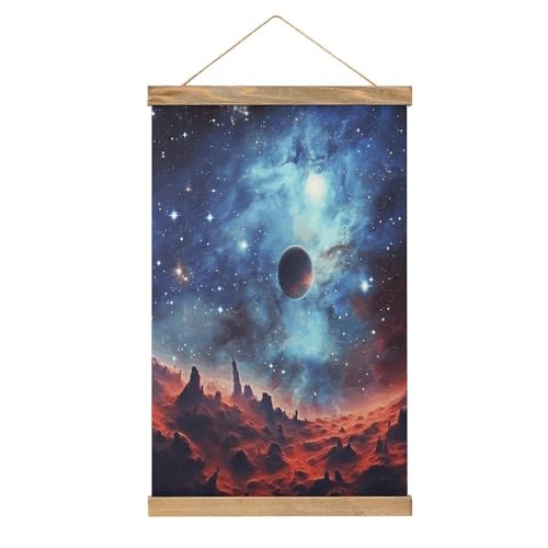 Póster personalizado de galaxia espacial FekiLoot y arte vintage de pared