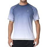 [Hyzhwl] ラッシュガード メンズ 半袖 水着 tシャツ UPF50+ 接触冷感 uvカット紫外線対策 速乾 水陸両用 通気 スポーツ 海水浴 サーフィン服 日焼け予防