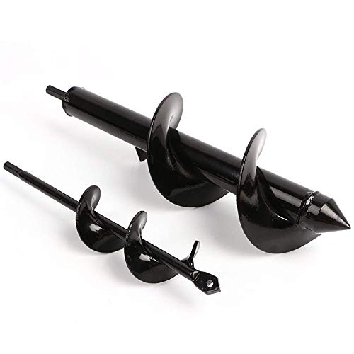 Xigeapg 2Pack Garden Auger Spiral Drill Bit, Garden Plant Flower Bulb Auger 3 Inch x 9 Inch and 1.6 InchX9 Inch Rapid Planter, Plant Bulb Auger Fits for 3/8 Inch Dill