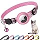 Croc-Cat airtag Katzenhalsband, Zubehör Kompatibel mit Apple Airtag, Halsband mit Sicherheitsschnalle Anti Strangulation für Kätzchen und kleine Hunde, GPS airtag Nicht inbegriffen!
