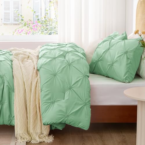 Image of BEDELITE King Comforter Set Sage-Green,Lightweight & Soft Comforter