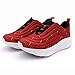 Laforst Womens Slip Resistant Outsole Water Resistant Upper Fashion Platform Sneaker Red 9