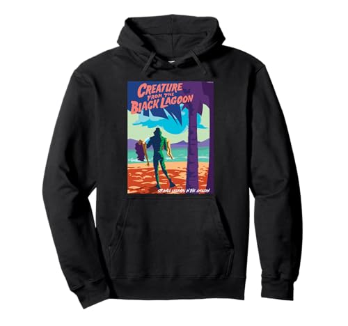 Image of Universal Monsters Creature from the Black Lagoon Poster Pullover Hoodie