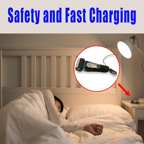 SEEHOM 12V Charger Compatible with Braun Shaver S3 S6 S7 S8 S5 S9 S1 Series 1 3 5 6 7 8 9 340 3040s 390cc 720 790cc Wall Power Adapter Charging Cord for Electric Razor Trimmer