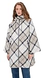 Barbour Kinsale - Capa de tartán para mujer, Vestido de tartán azul marino, M