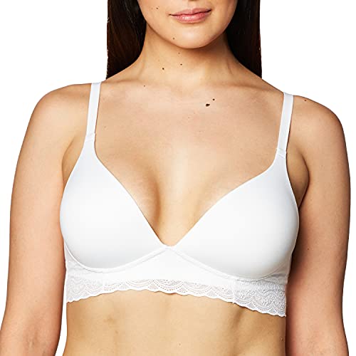 Warner s Women s Cloud 9 Wirefree Triangle Bra, White, 34C