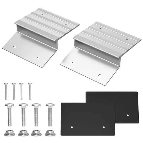 Salcod Aluminum Ramp Top Kit 2 8 Heavy Duty Loading Ramp Ends for Truck Motorcycle Lawn Mower and ATV 700 lbs Capacity Per Ramp