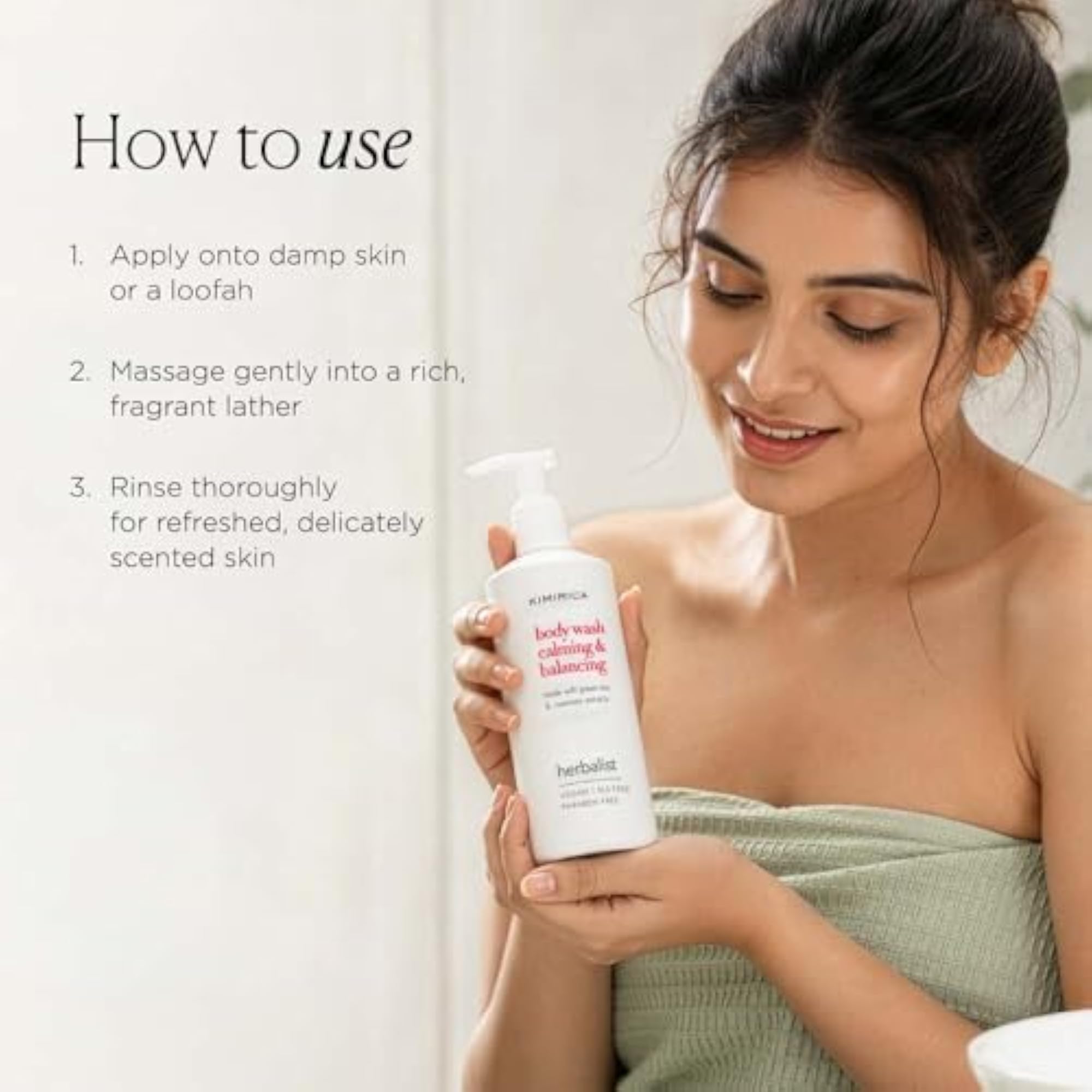 Herbalist Body Wash with Green Tea & Rosemary Extracts, 300ml