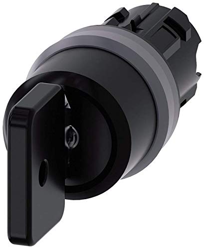 Interrupteur à clé Siemens 3SU10304HM010AA0 étanche IP69K positions I-O-II argent