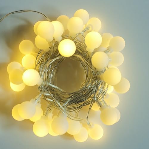 USB & Battery Operated Globe String Lights, 19.6 ft 40 LED Lighte...
