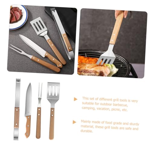 Set de herramientas para parrilla Luxshiny acero inoxidable miniatura 6