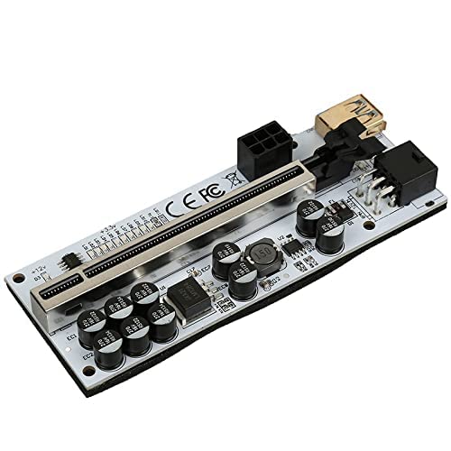 EtzinRiser Card with Extension Cable 10 Solid Capactiors PCIE 1X to 16X Riser for Bitcoin Litecoin ETH Mining Machines, Newest Mining Riser Ver012 MAX-(EPL-419HS-04) (B09Q163Y1X) Amazon Price History, Amazon Price Tracker