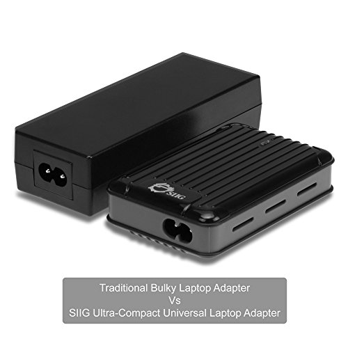 Siig (Ac-Pw1212-S1) Ultra-Compact Universal Laptop Power Adapter -90W For Samsung Sony Dell Hp Lenovo Ibm Acer Gateway Acer Fujitsu Toshiba Liteon Delta Compaq,Black #TOP2