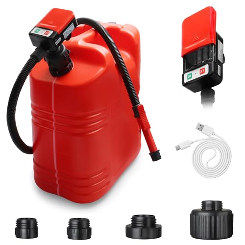 Bomba de transferencia de combustible eléctrica con clip para lata de gas y depósito