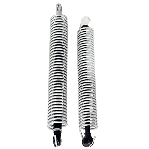 Image of Silscvtt 2 Pcs Silver Rear Trunk Lid Return Spring Right and Left Side Replacement for F10 F10N 528i 550i 535i 2011-2016 Replacement for 51247204367 51247204366