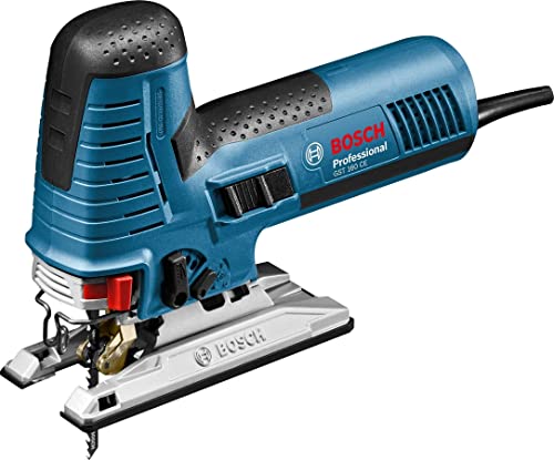 Bosch Professional Stichsäge GST 160 CE (800 Watt, inkl. Absaugadapter, Abdeckhaube, 3x Sägeblätter, 3x Schwämme, in L… – Bild 5