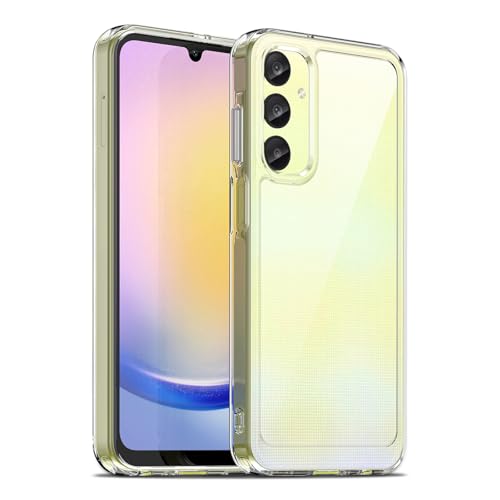 Image of Case for Samsung Galaxy A25 5G, Military Grade Drop Protection Phone Case, Yellowing Resistant, Anti-Scratch Hard PC Back, Shockproof Hard Ultra-Thin Protective Cover, Clear