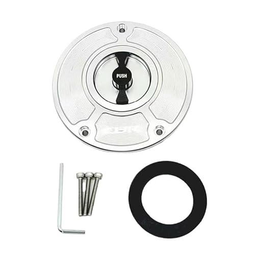 �^���N�L���b�v �z���_ CBR600RR F5 CB400 CBR600 CBR1000 CBR250 �L�[���X�I�[�g�o�C�R���K�X�^���N�L���b�v�J�o�[�ɓK�� �K�\�����^���N�L���b�v(Silver Black)