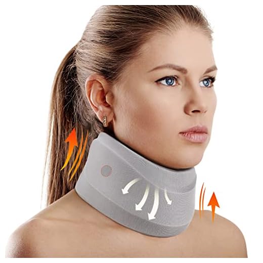 CozyHealth Neck Brace for Neck Pain and Support, Soft Neck Support Brace for Women and Men, Neck Collar for Wrap Align Stabilize Vertebrae Foam Cervical Collar for Sleeping (3" Depth Collar, S)