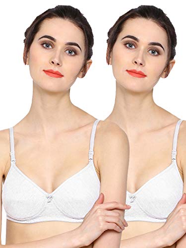 Image of SONARI 0015 Women's Light Padded Cotton Bra | Wire-Free, Medium Coverage, Sewn-in Bump for Natural Lift