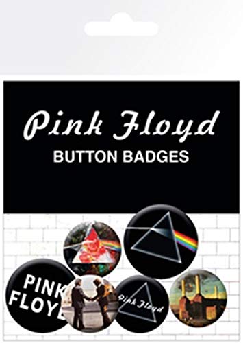 Nosoloposters GB Eye LTD, Pink Floyd, Album y Logos, Pack de Chapas, Multi, Unico