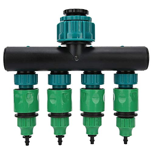 Schlauchteiler, Gartenschlauchteiler, DN20 DN25 FNPT Wasserhahnteiler mit 1/4-Zoll-Schnellanschluss-Bewässerungsarmatur